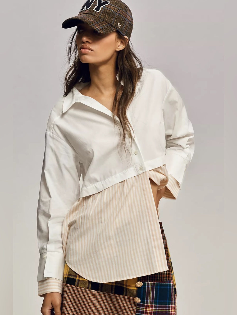 Anthropologie Twofer Layered Buttondown Shirt